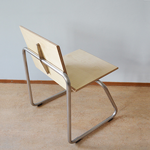 Stoel met buisframe - hoog