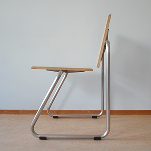 Stoel met buisframe - hoog