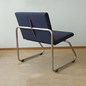 Stoel met buisframe - laag