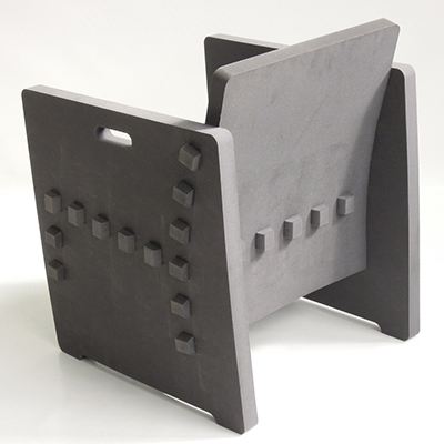 Foamhome - antraciet - achter